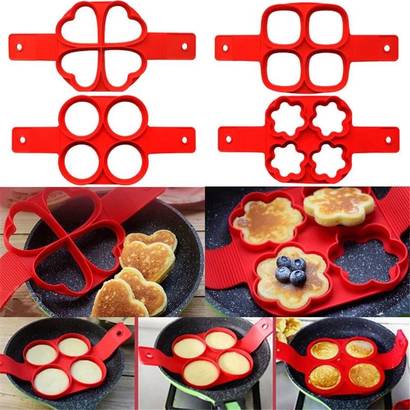 Moules à Pancakes en silicone multiformes
