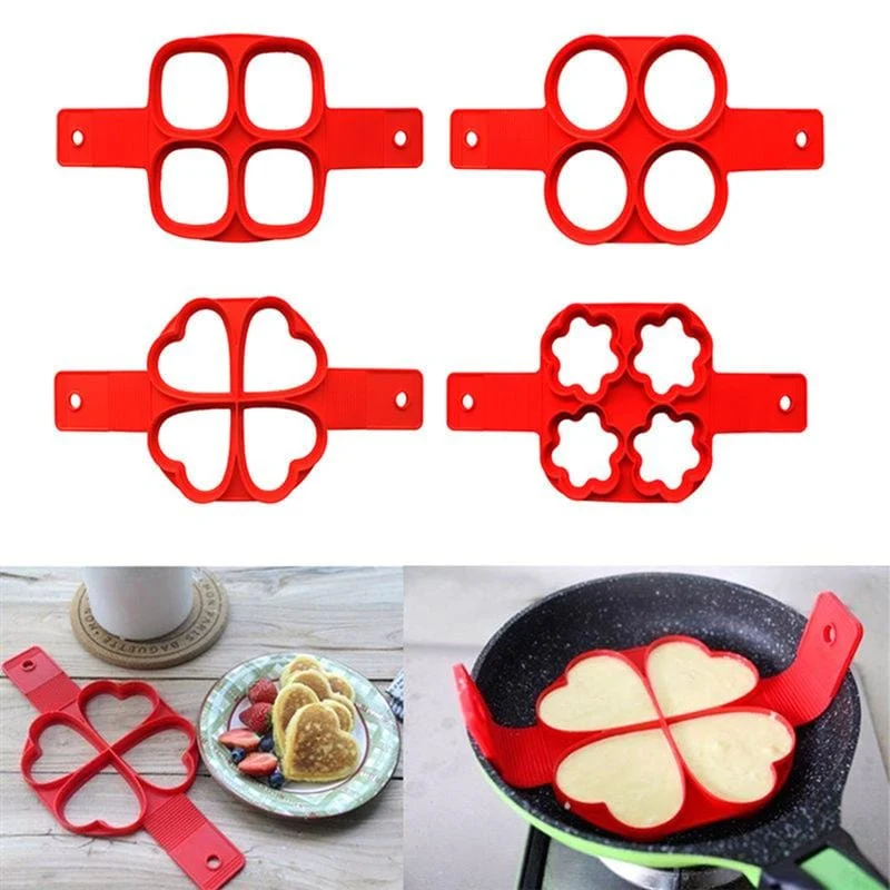 Moules à Pancakes en silicone multiformes