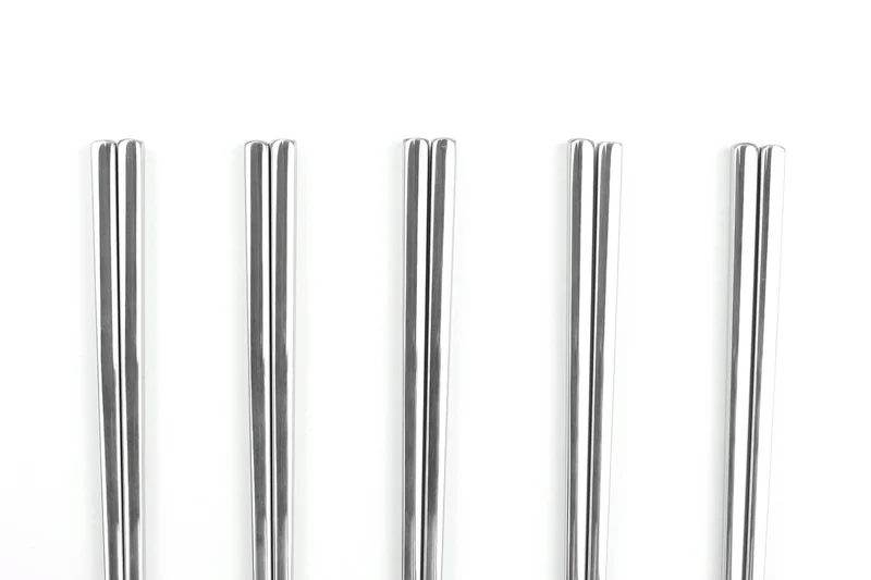 Set de 5 paires de baguettes chinoises en inox Kutoyama