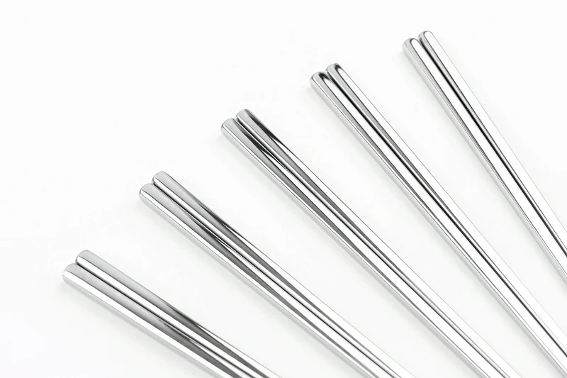 Set de 5 paires de baguettes chinoises en inox Kutoyama