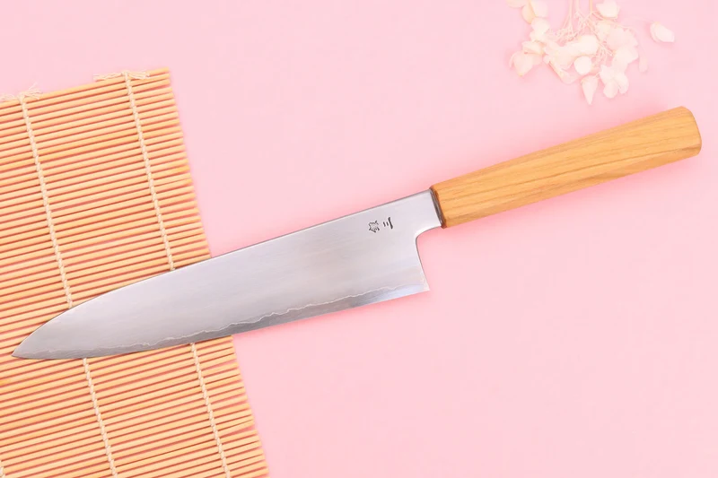 Couteau de chef 21cm japonais artisanal Kagekiyo Sakura Ginsan