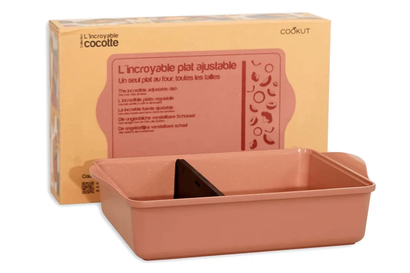 L'Incroyable Plat Ajustable Cookut 40x30cm guimauve