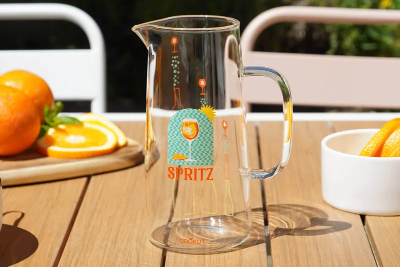 Coffret carafe à spritz Cookut Spritz 1L + 8 recettes incluses