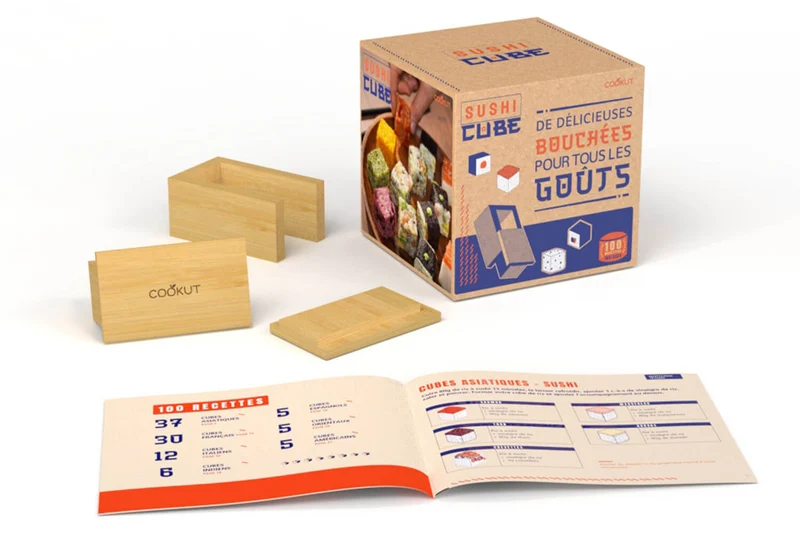 Coffret Cookut Sushi Cube + livret 100 recettes