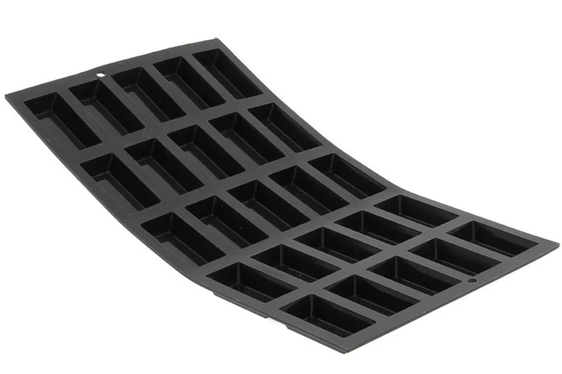 Moule pour 25 mini financiers De Buyer Moul'flex 1976.02 en silicone