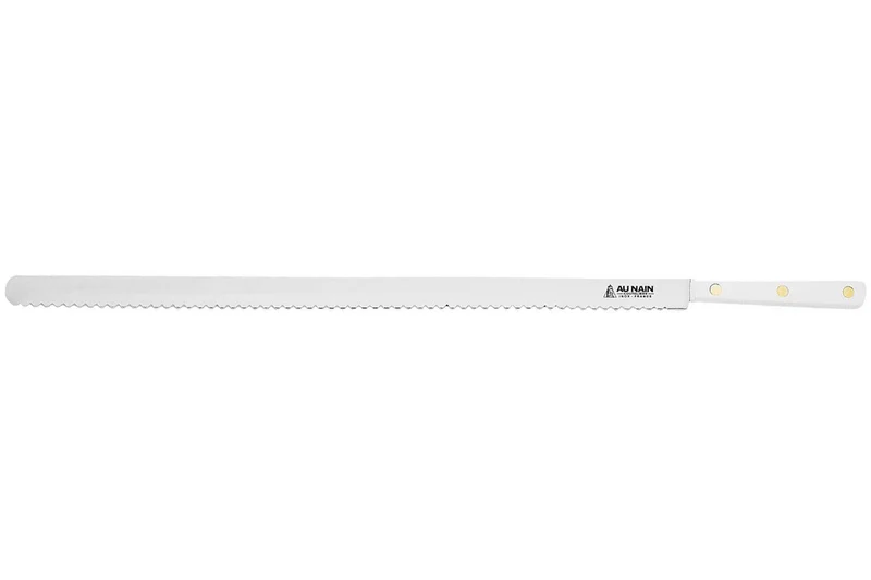 Couteau à lisser et décorer lame dentée demi lune 50cm