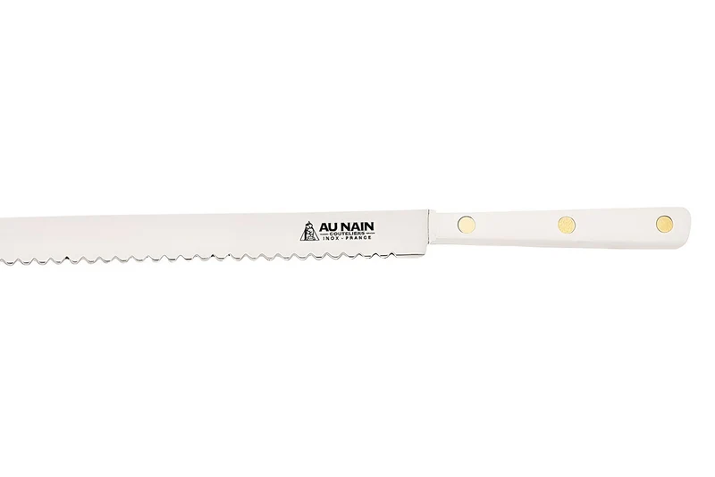 Couteau à lisser et décorer lame dentée demi lune 50cm