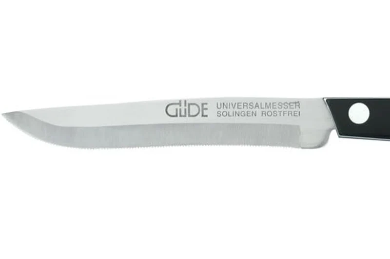 Couteau de table GÜDE Universel 10cm micro-denté manche noir/blanc