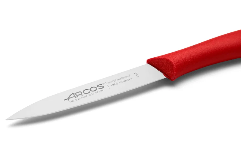Couteau d'office acier Nitrum rouge 10cm Arcos Nova
