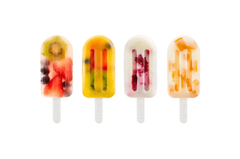 Set de 4 moules à glace Lékué en silicone 95ml - 4 couleurs