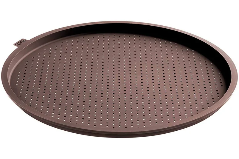 Moule à pizza Lékué ø36cm perforé marron en silicone Platinum