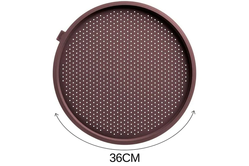 Moule à pizza Lékué ø36cm perforé marron en silicone Platinum