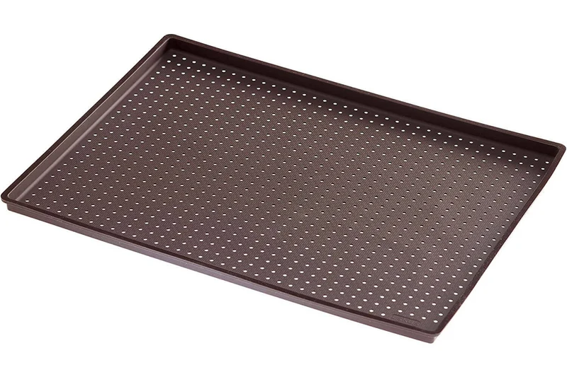 Tapis à pizza Lékué 30x40cm en silicone Platinum marron