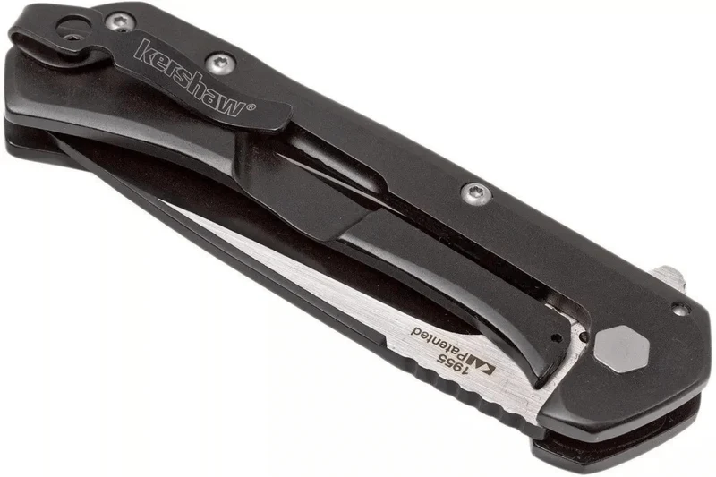 Couteau pliant Kershaw Showtime KS.1955 manche en acier inox noir 10,2cm
