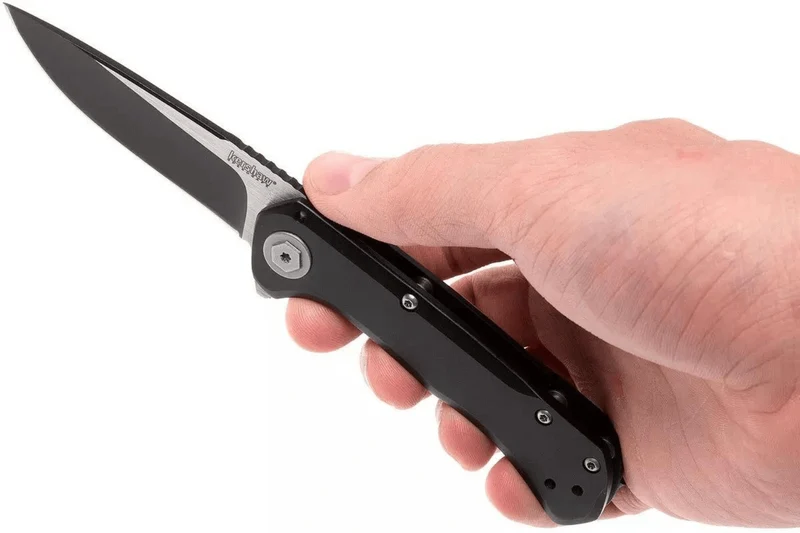 Couteau pliant Kershaw Showtime KS.1955 manche en acier inox noir 10,2cm