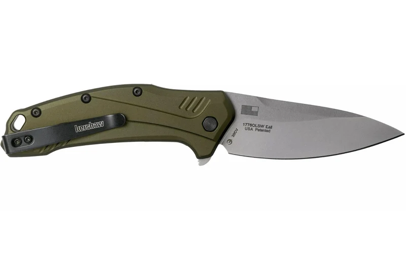 Couteau pliant Kershaw Link Olive KS.1776OLSW manche en aluminium anodisé vert 11,2cm