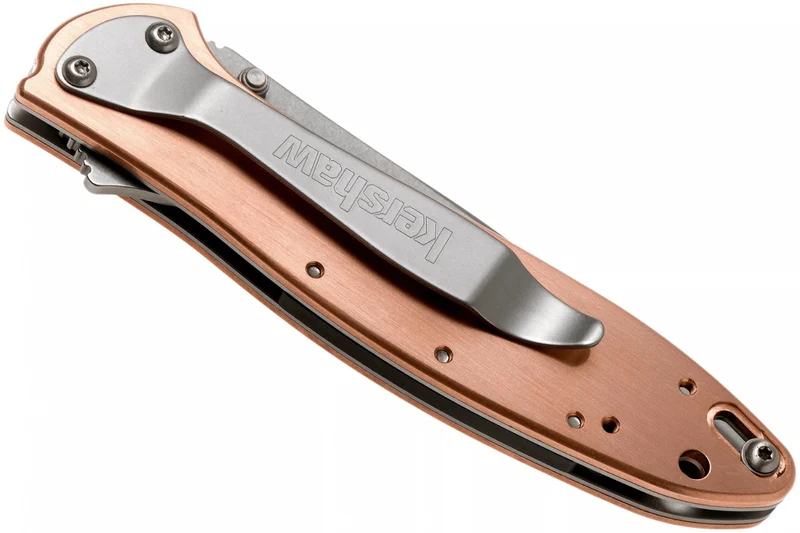 Couteau pliant Kershaw Leek Copper KS.1660CU manche en cuivre 10,3cm