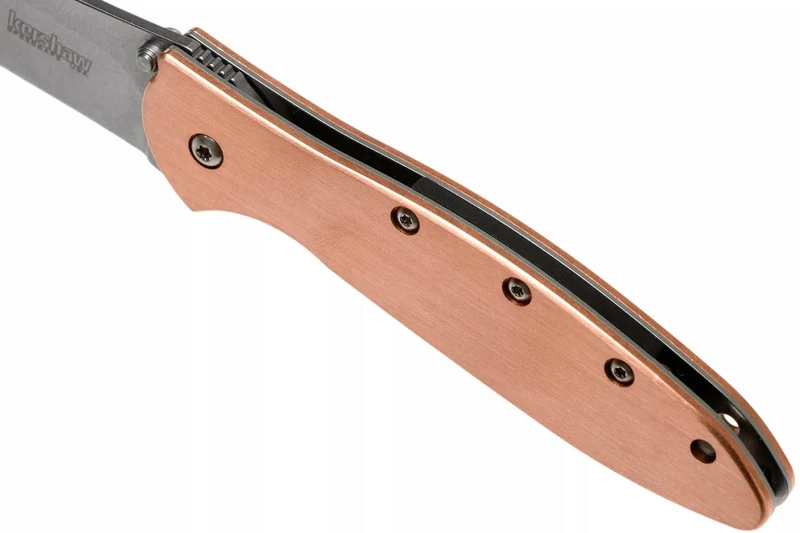 Couteau pliant Kershaw Leek Copper KS.1660CU manche en cuivre 10,3cm