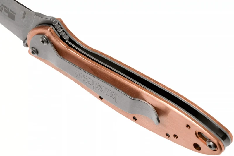 Couteau pliant Kershaw Leek Copper KS.1660CU manche en cuivre 10,3cm