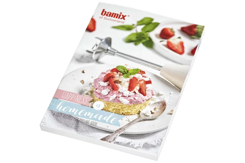 Coffret Bamix Pâtisserie M200 Swissline crème - accessoires + livre de recettes