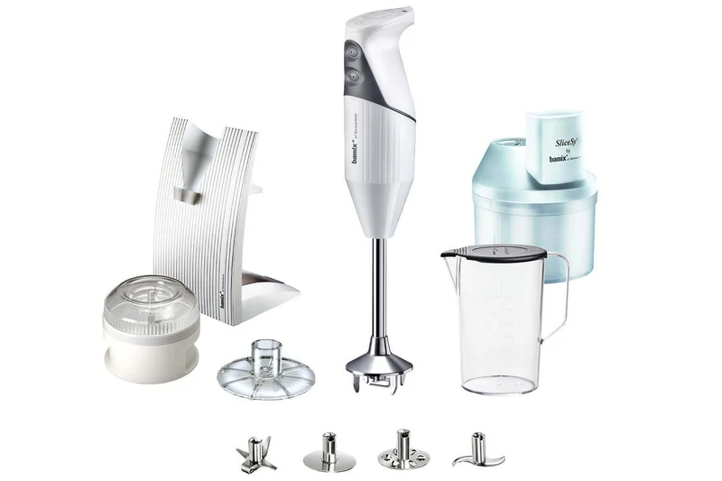 Coffret Bamix SuperBox blanc - Bamix M200 Swissline + SliceSy et accessoires