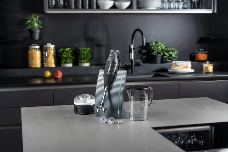 Mixeur plongeant Bamix M200 Swissline anthracite avec accessoires