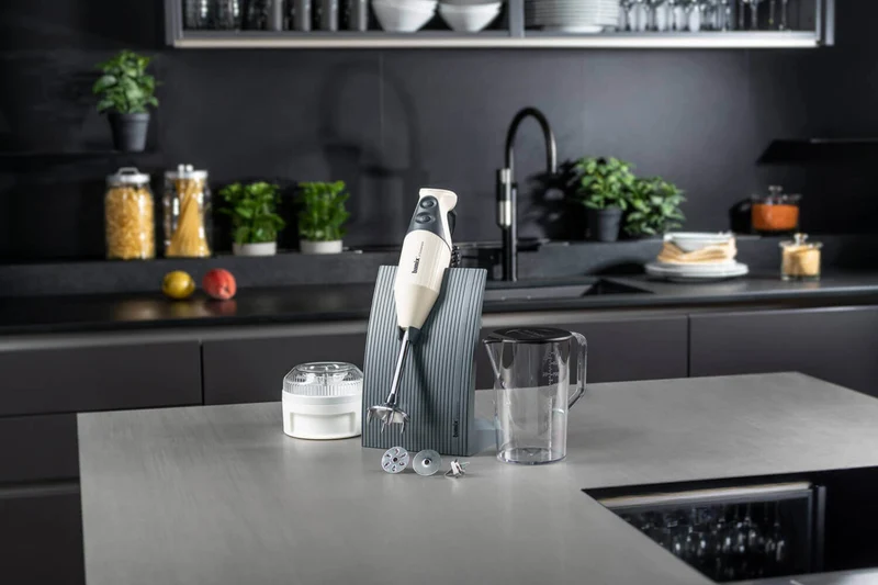 Mixeur plongeant Bamix M200 Swissline crème avec accessoires