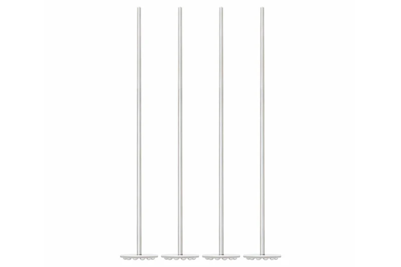 Lot de 4 touillettes + pilons à cocktail Point Virgule en acier inoxydable