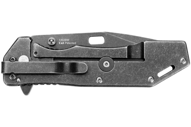 Couteau pliant Kershaw Lifter KS.1302BW manche acier avec finition blackwashed 11,4cm