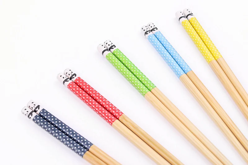 Set de 5 paires de baguettes chinoises en bambou Kutoyama - Modèle 8