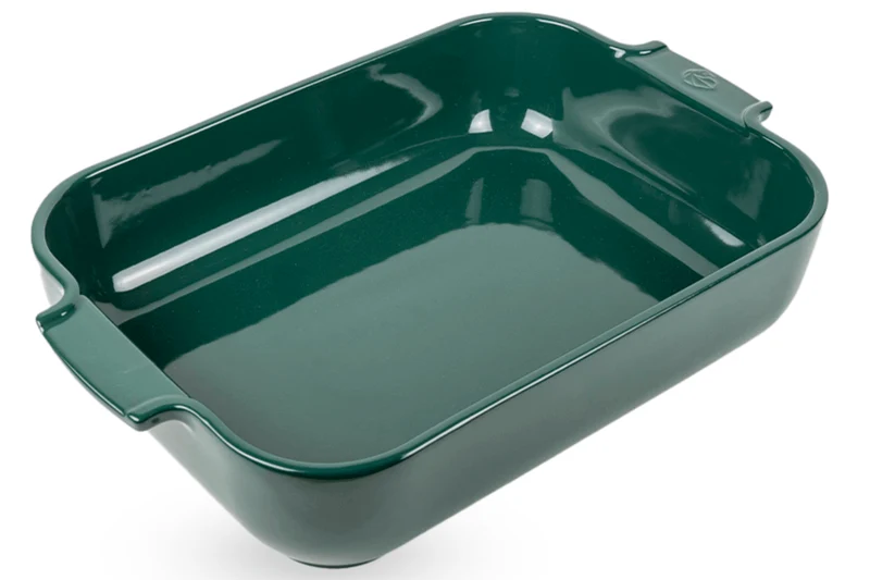 Plat four rectangle Peugeot Appolia en céramique vert forêt