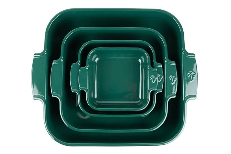 Plat four carré Peugeot Appolia en céramique vert forêt