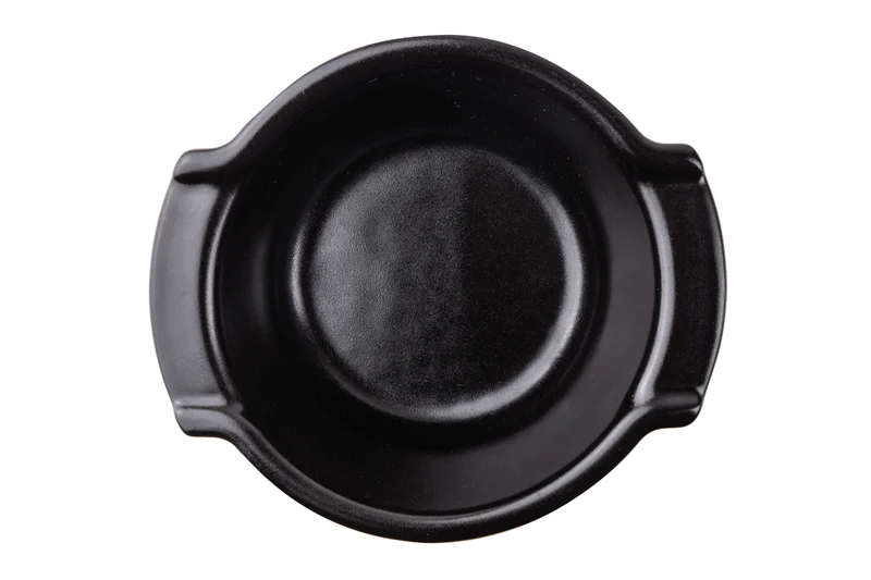 Duo ramequins Peugeot Appolia en céramique noir satin diamètre 11cm