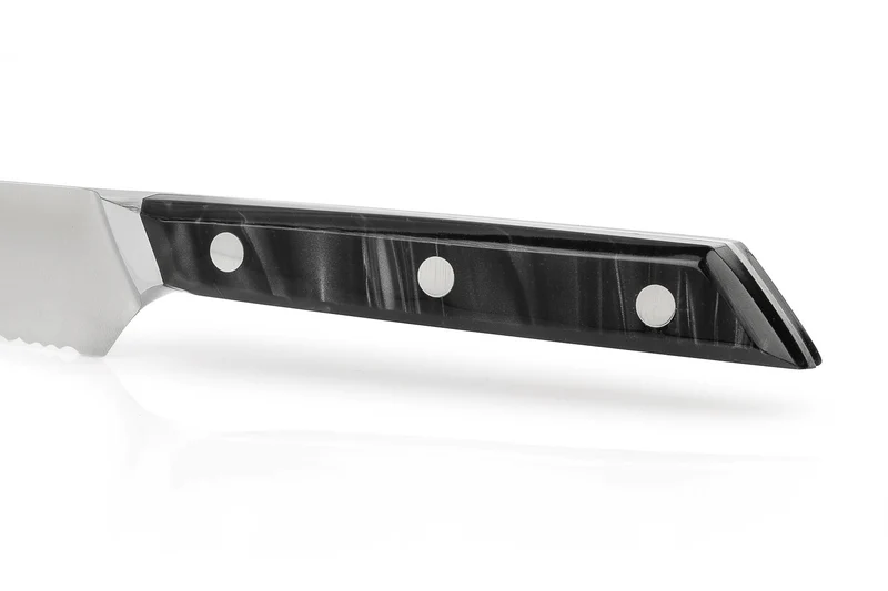 Couteau à pain Arcos Eclipse lame dentée 20cm manche acrylique noir nacré