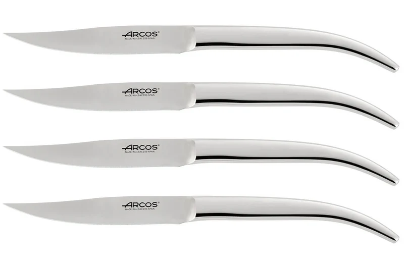 Coffret 4 couteaux à steak Arcos The Origin forgés en inox monobloc lame lisse 11cm