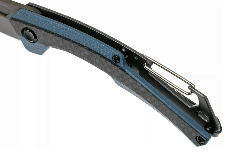 Couteau pliant Kershaw Reverb XL KS.1225 manche en fibre de carbone et G10 bleu/noir 10,9cm