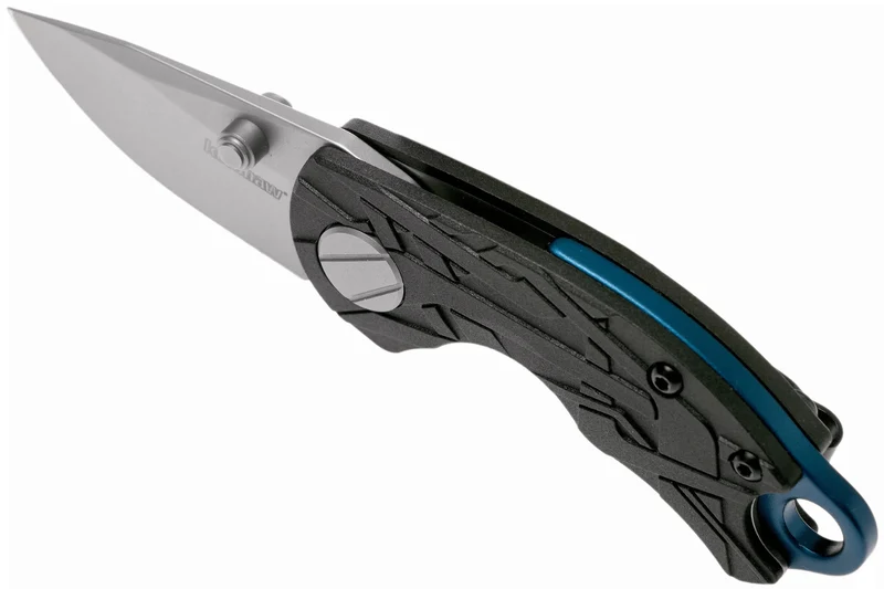 Couteau pliant Kershaw Aftereffect KS.1180 manche en nylon/fibre de verre noir motif angulaire 7,6cm