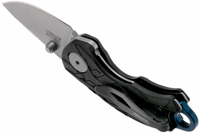 Couteau pliant Kershaw Aftereffect KS.1180 manche en nylon/fibre de verre noir motif angulaire 7,6cm