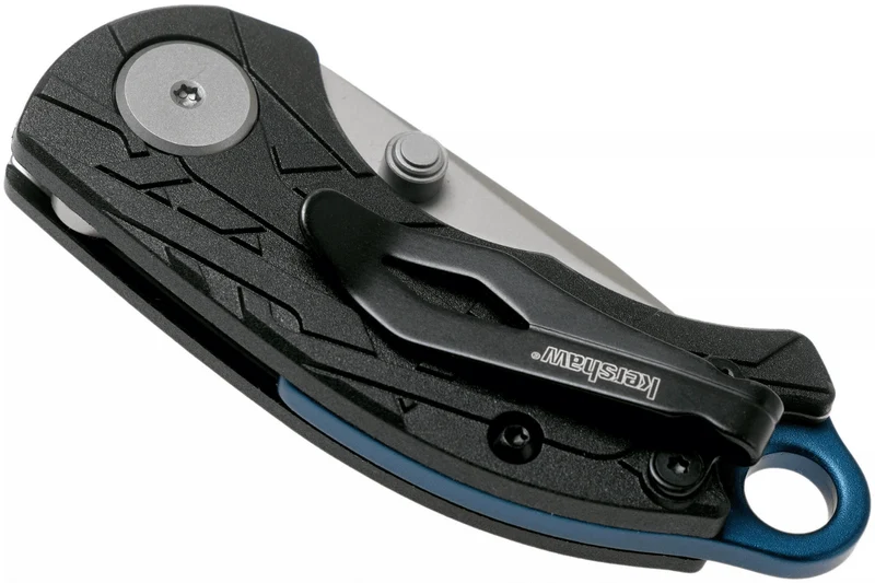 Couteau pliant Kershaw Aftereffect KS.1180 manche en nylon/fibre de verre noir motif angulaire 7,6cm