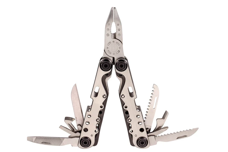 Pince multifonction Herbertz 571300 tout inox 9 pièces manche ajouré 10,5cm + étui nylon