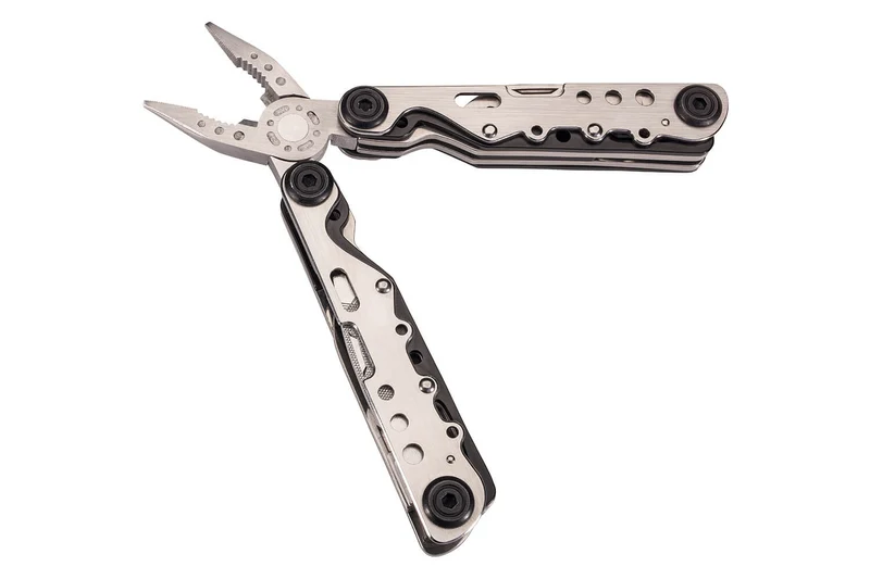 Pince multifonction Herbertz 571300 tout inox 9 pièces manche ajouré 10,5cm + étui nylon