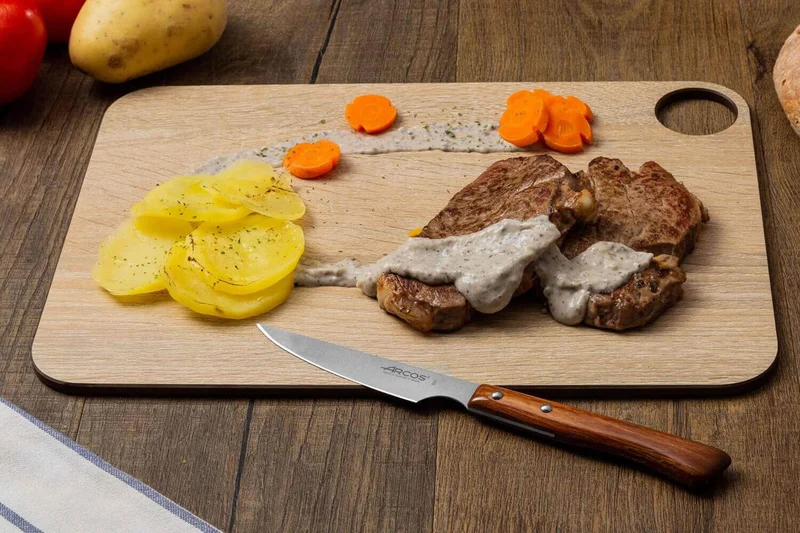 Couteau à steak Arcos manche bois lame lisse 11cm