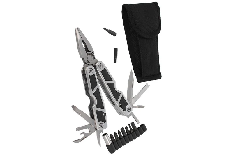 Pince multifonction Herbertz 108100 9 pièces + jeu de 9 embouts avec étui nylon