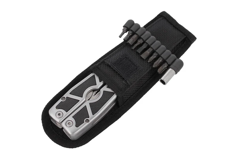 Pince multifonction Herbertz 108100 9 pièces + jeu de 9 embouts avec étui nylon