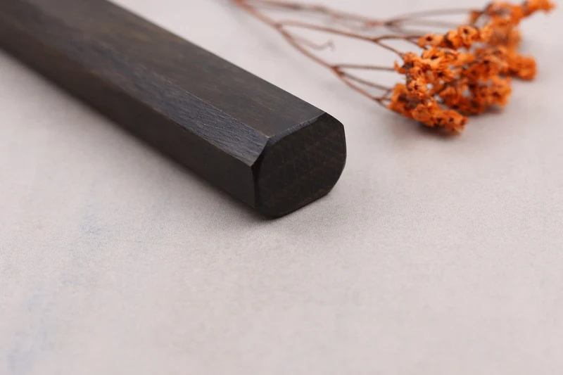 Couteau bunka 16,5cm japonais artisanal Sakai Kikumori TS10 en chêne noir