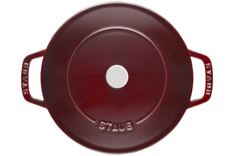 Sauteuse Staub Chistera en fonte émaillée grenadine