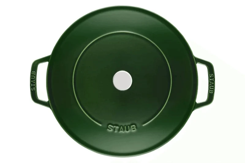 Sauteuse Staub Chistera en fonte émaillée basilic