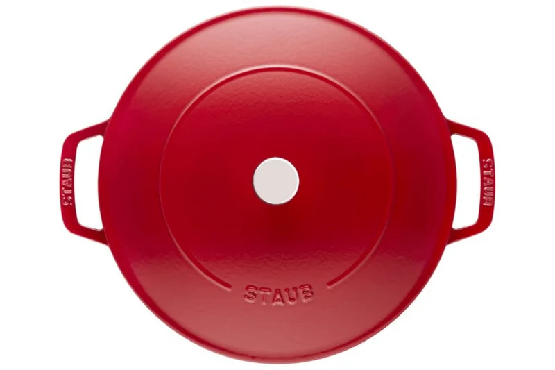 Sauteuse Staub Chistera en fonte émaillée cerise