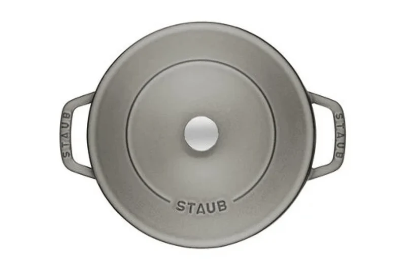 Sauteuse Staub Chistera en fonte émaillée gris graphite