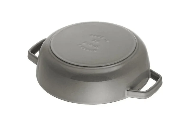 Sauteuse Staub Chistera en fonte émaillée gris graphite